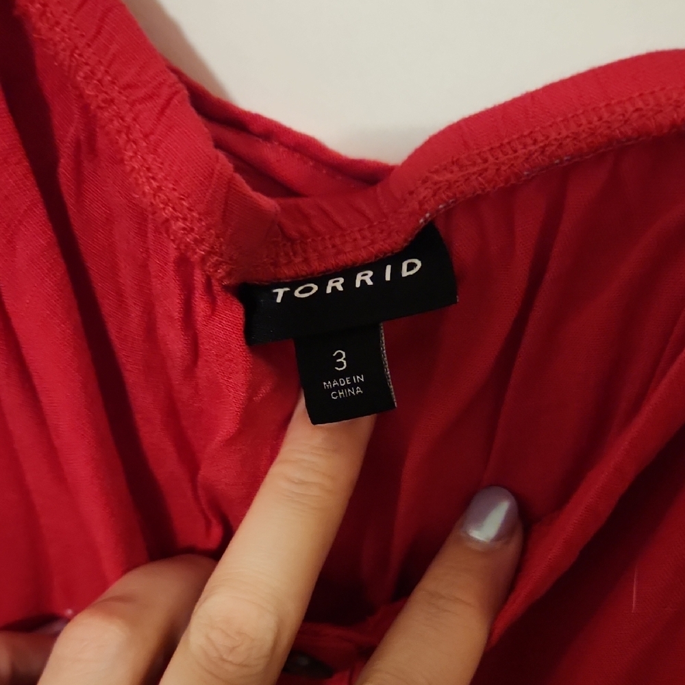 Torrid 3 Pink Buttoned Tank Top - Picture 2 of 4